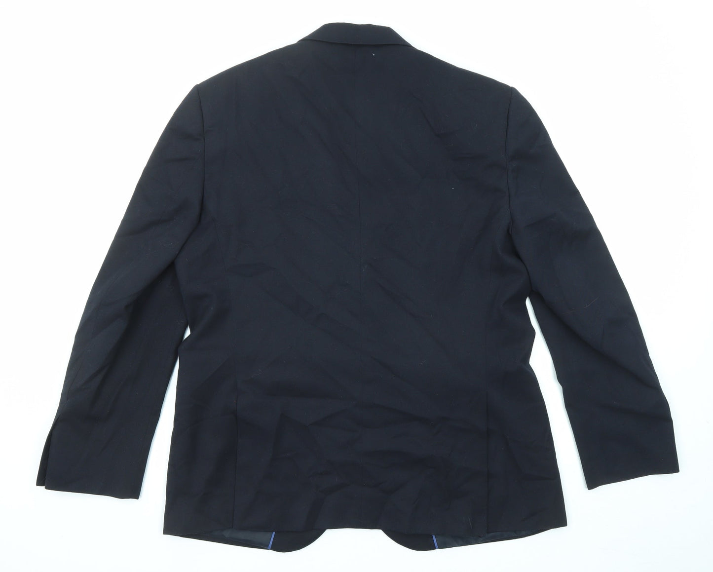 Marks and Spencer Mens Blue Polyester Jacket Suit Jacket Size 42 Regular