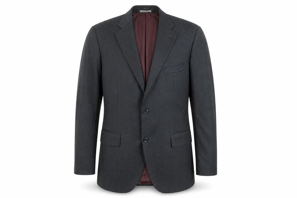 Greenwoods Mens Black Wool Jacket Suit Jacket Size 42 Regular