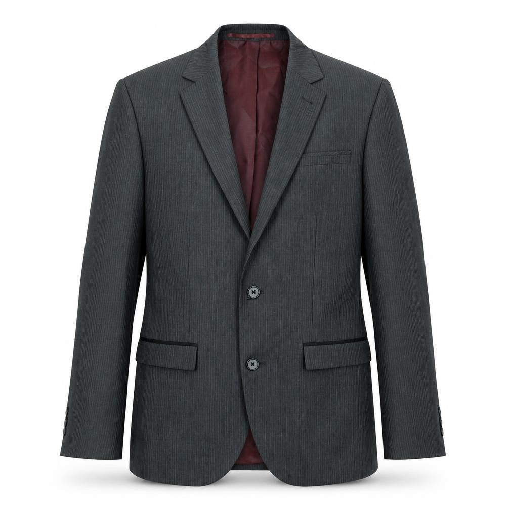 NEXT Mens Grey Striped Wool Jacket Suit Jacket Size 36 Regular