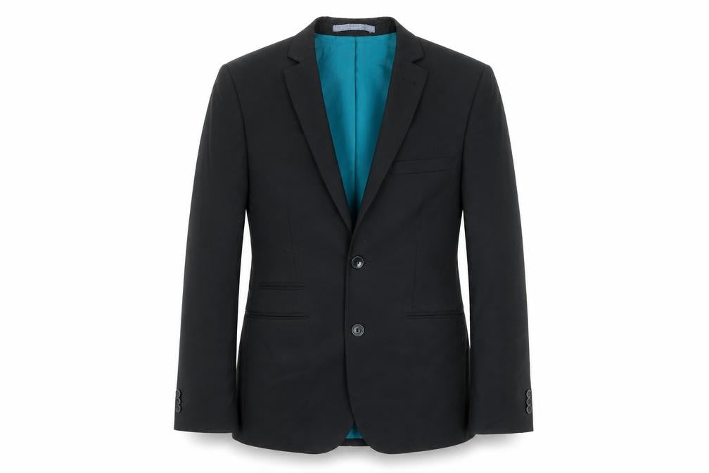 Marks & Spencer Mens Black Polyester Jacket Suit Jacket Size 36 Regular