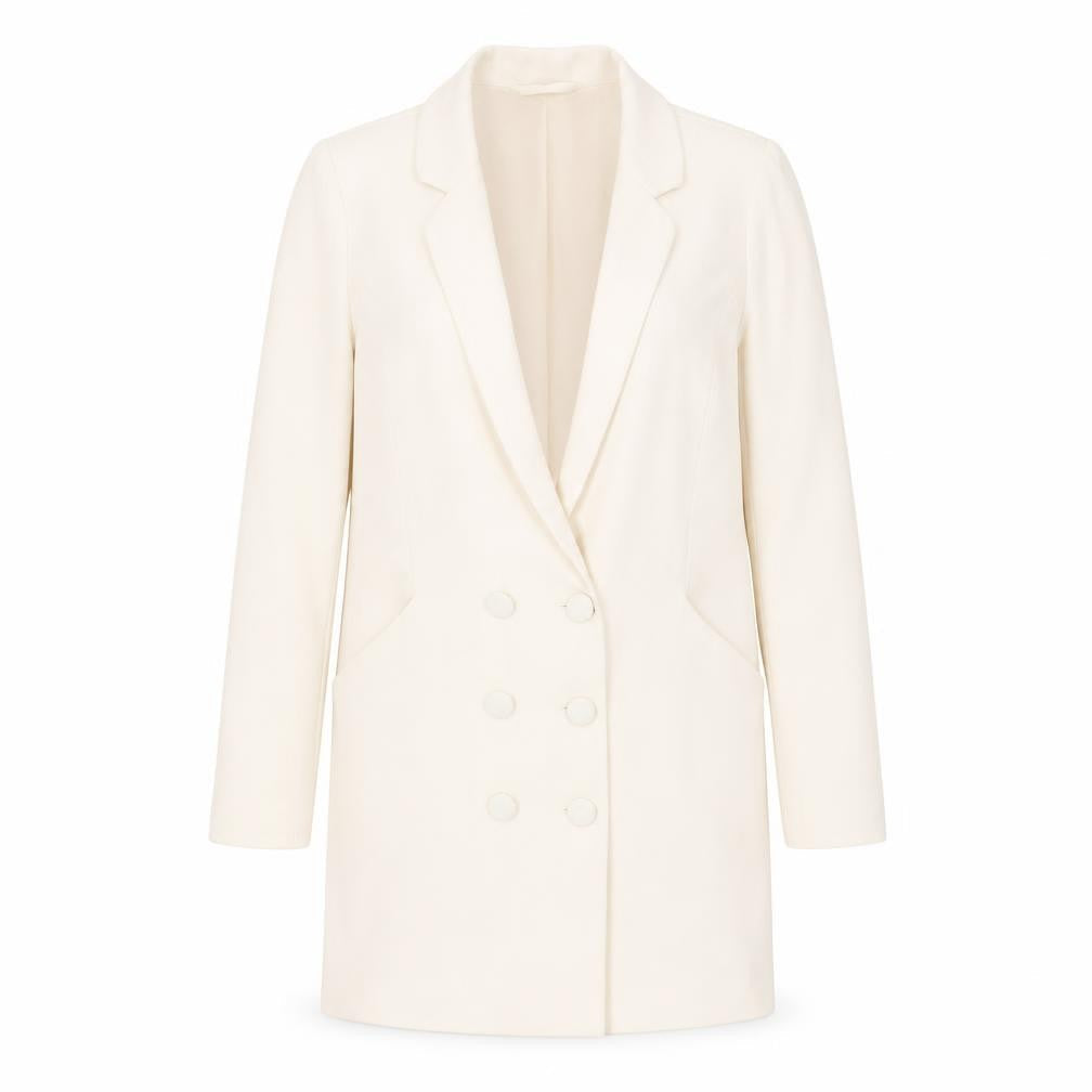 VILA Womens Pink Jacket Blazer Size M Button - Longline