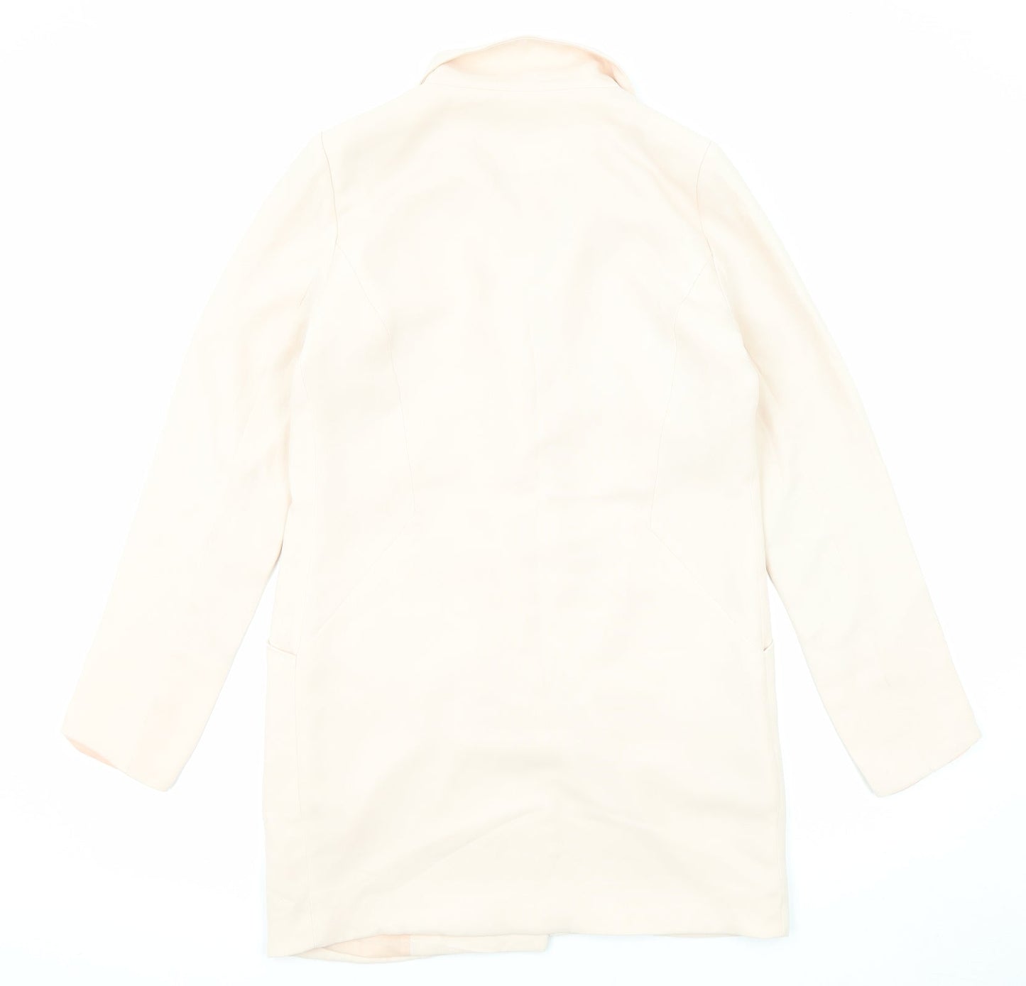 VILA Womens Pink Jacket Blazer Size M Button - Longline
