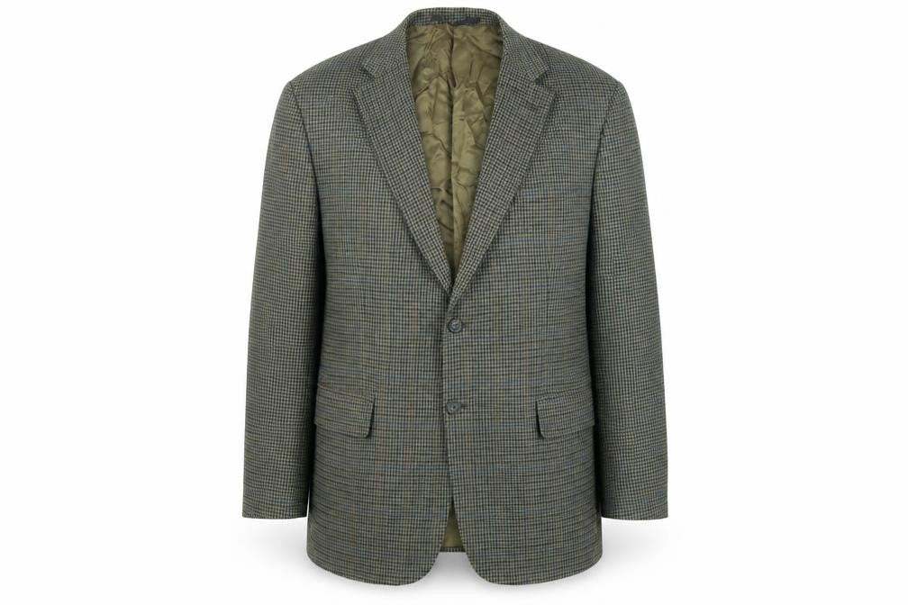 Marks & Spencer Mens Multicoloured Geometric Wool Jacket Suit Jacket Size 46 Regular