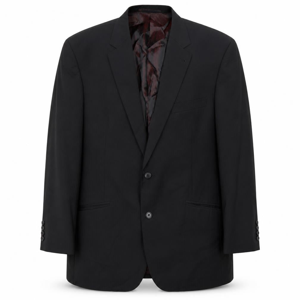 Reine Schurwolle Mens Black Wool Jacket Suit Jacket Size 44 Regular