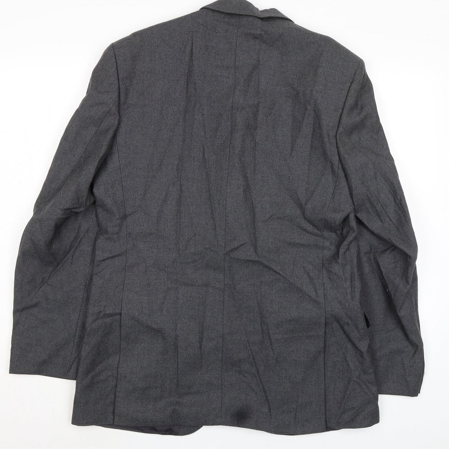 The Label Mens Grey Wool Jacket Suit Jacket Size 40 Regular