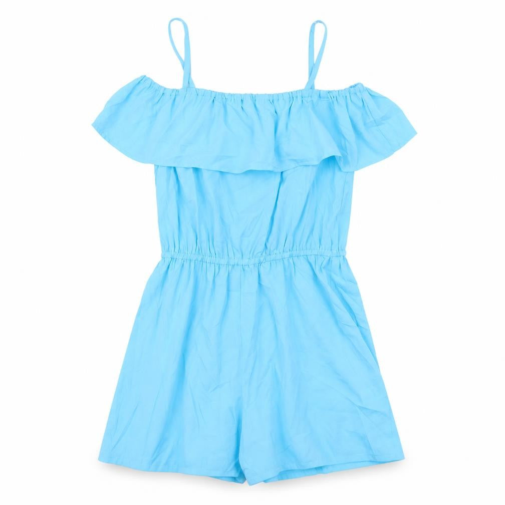 Be You Womens Blue Polyester Playsuit One-Piece Size 8 Pullover