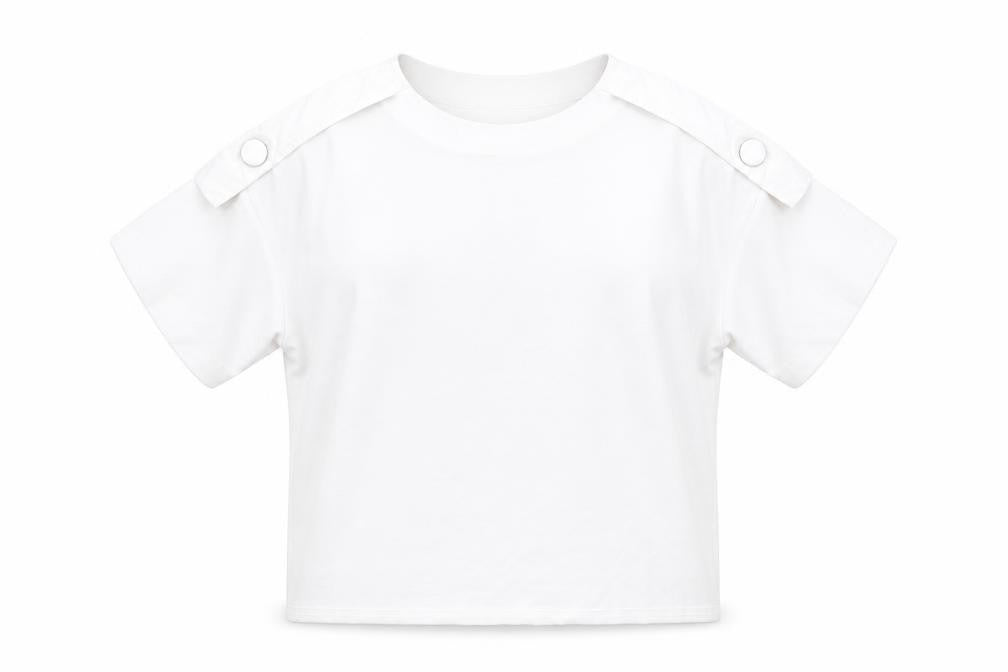 Zara Womens White Polyester Basic T-Shirt Size M Round Neck
