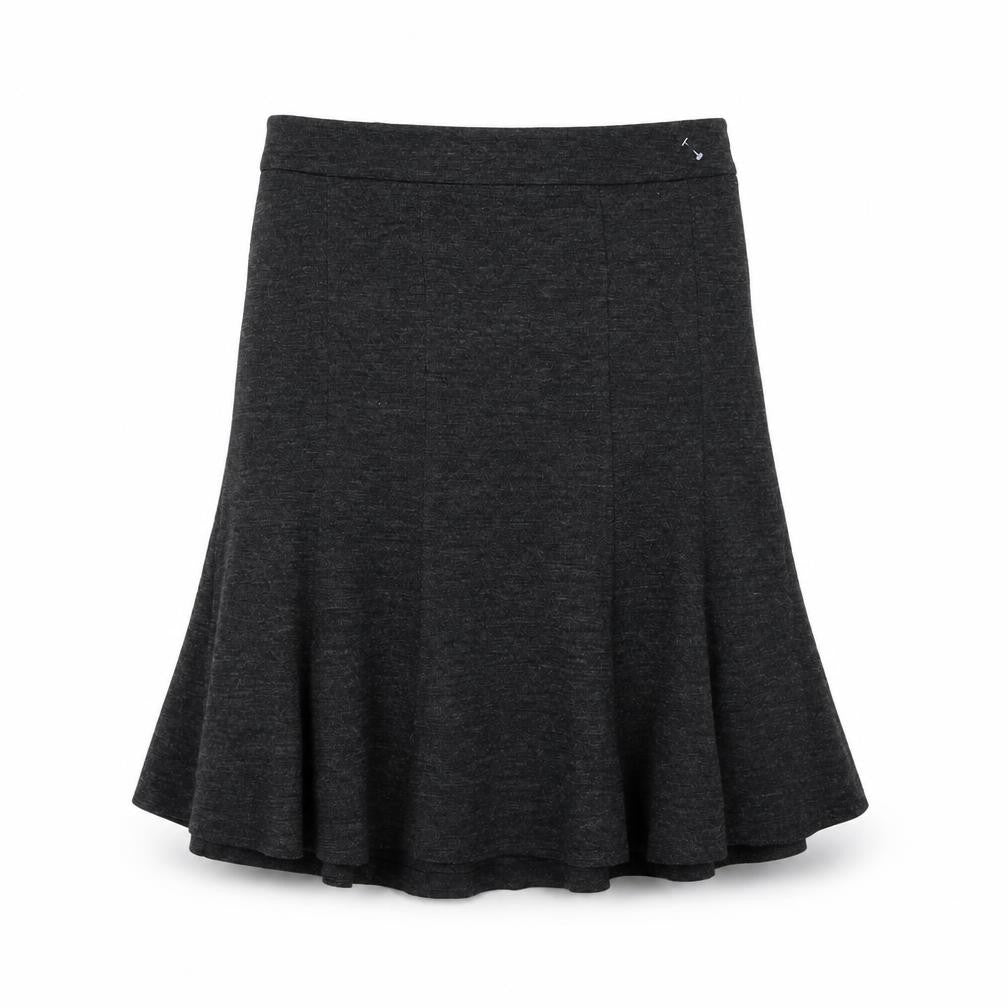 Phase Eight Womens Grey Acrylic Swing Skirt Size 12 Zip