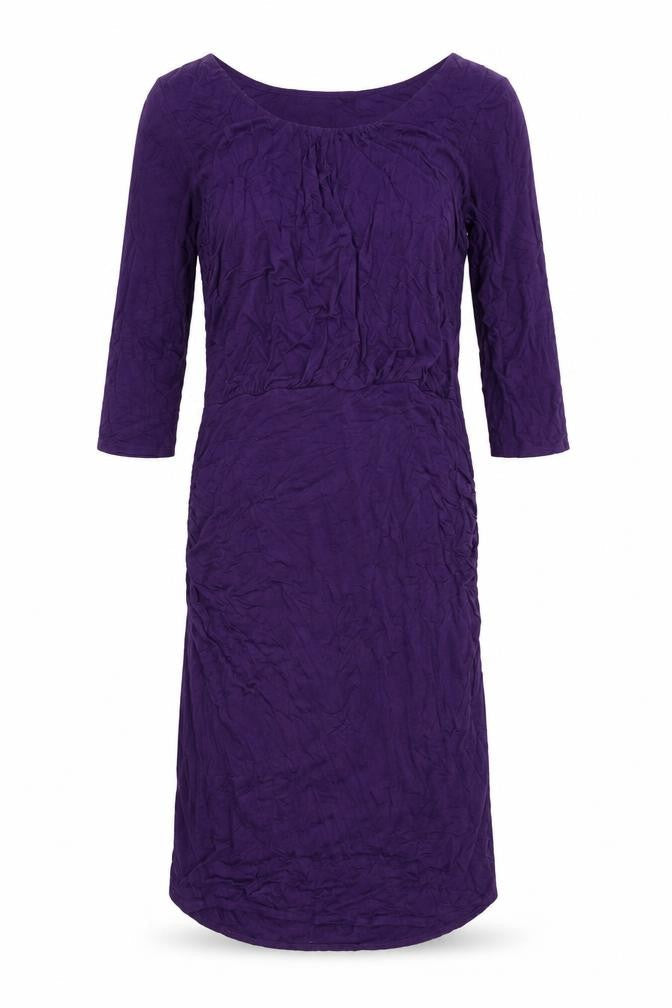Phase Eight Womens Purple Viscose Shift Size 12 Round Neck Pullover