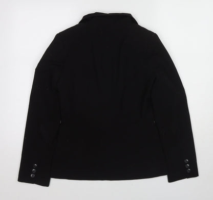 New Look Womens Black Polyester Jacket Blazer Size 10