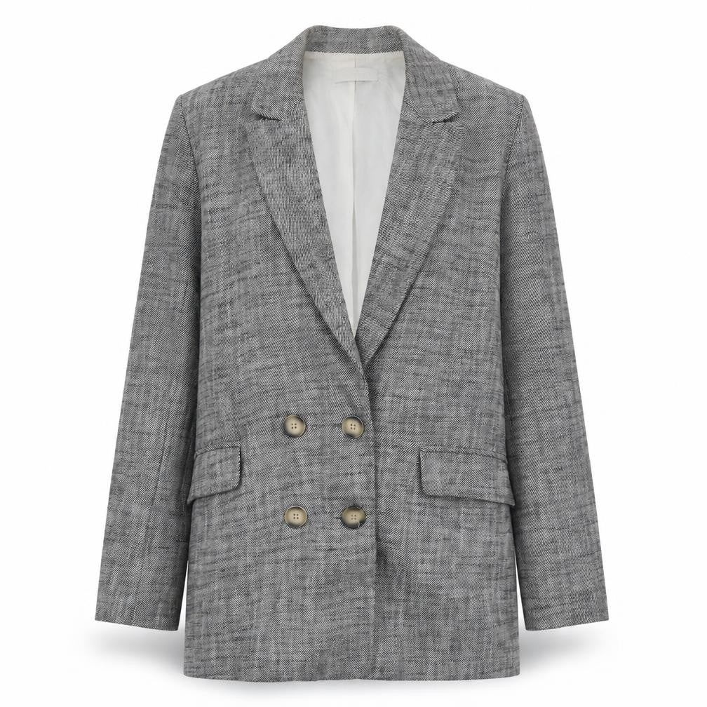 Topshop Womens Black Geometric Jacket Blazer Size 10 Button