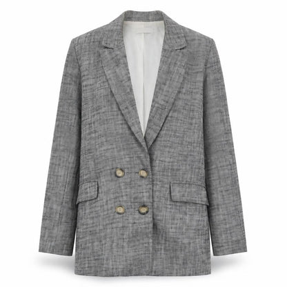 Topshop Womens Black Geometric Jacket Blazer Size 10 Button
