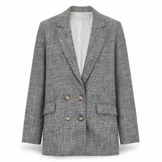 Topshop Womens Black Geometric Jacket Blazer Size 10 Button