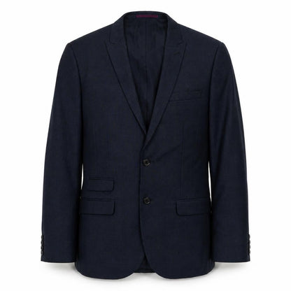 ONESIX5IVE5ive Mens Blue Plaid Polyester Jacket Suit Jacket Size 38 Regular