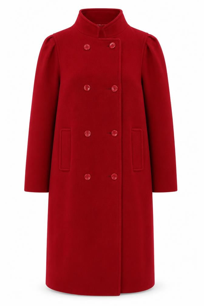 NuAge Womens Pink Overcoat Coat Size 10 Button