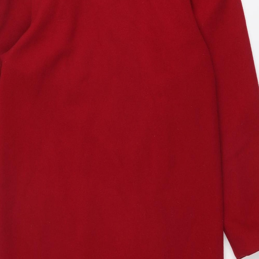 NuAge Womens Pink Overcoat Coat Size 10 Button