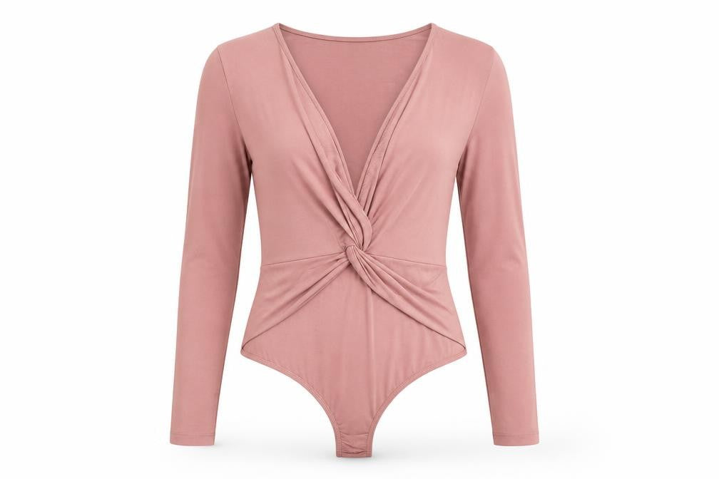 ASOS Womens Pink Polyester Bodysuit One-Piece Size 10 Snap