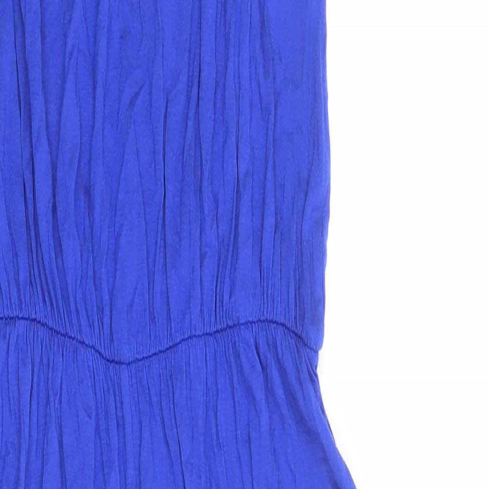 ASOS Womens Blue Viscose Jumpsuit One-Piece Size 8 L23 in Pullover