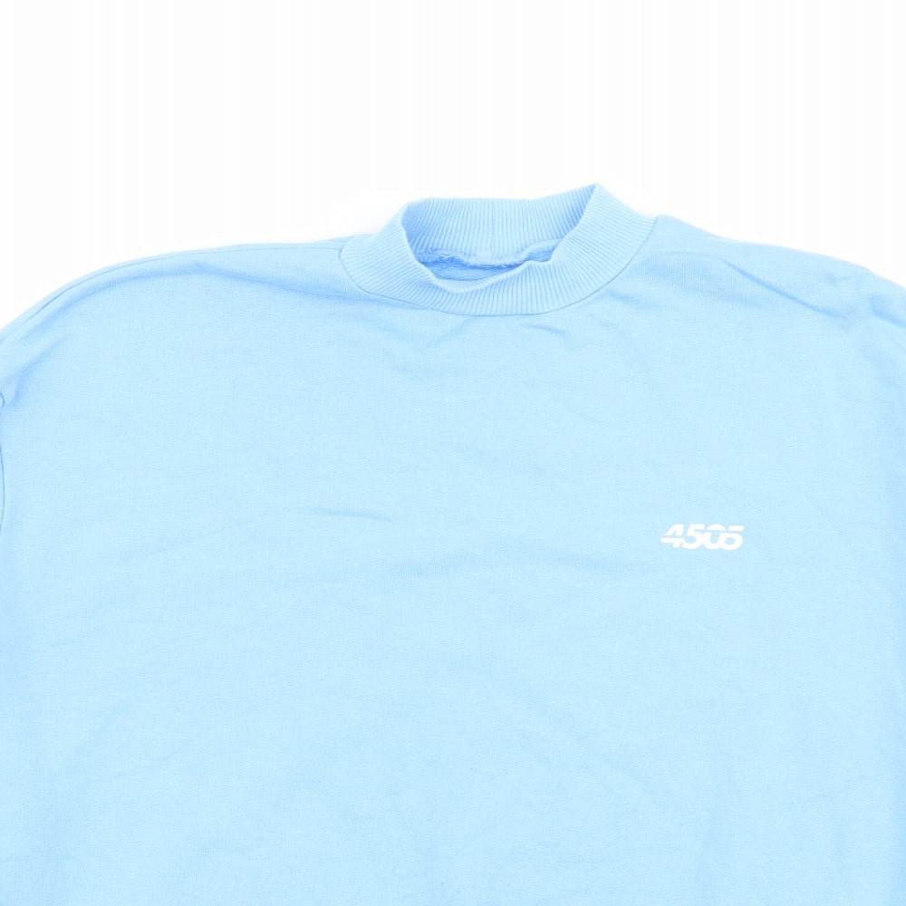 ASOS Womens Blue Cotton Pullover Sweatshirt Size 8 Pullover