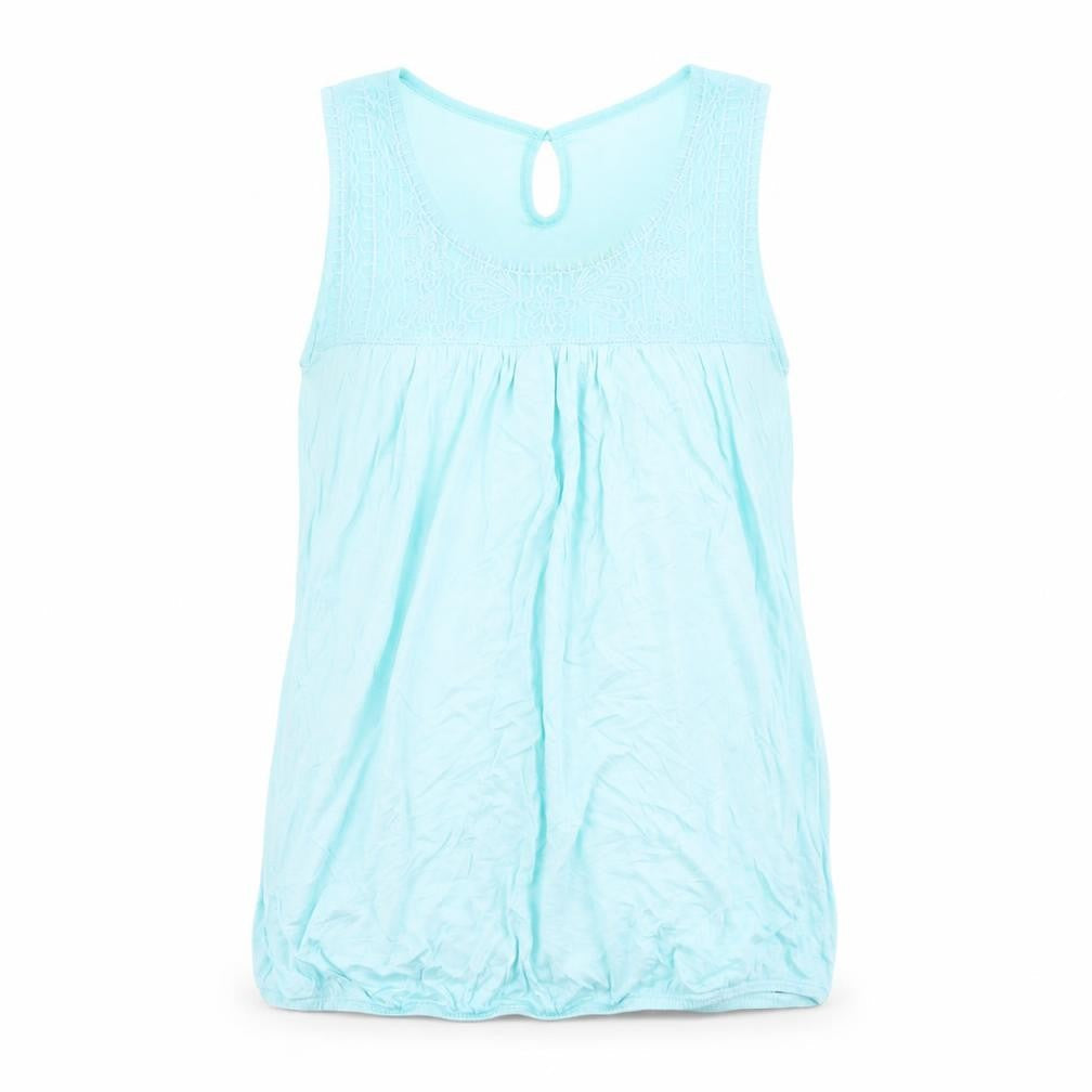 Monsoon Womens Blue Modal Basic Tank Size M Round Neck