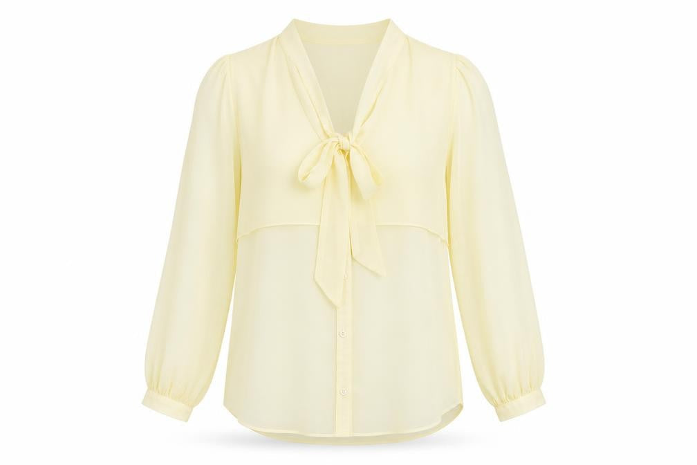 Boohoo Womens Ivory Polyester Basic Blouse Size 8 V-Neck