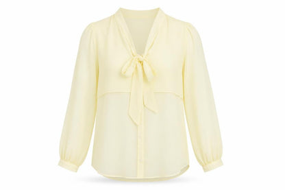 Boohoo Womens Ivory Polyester Basic Blouse Size 8 V-Neck