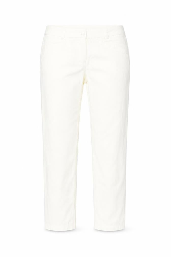 Descente Womens Ivory Cotton Straight Jeans Size 6 L29 in Regular Button