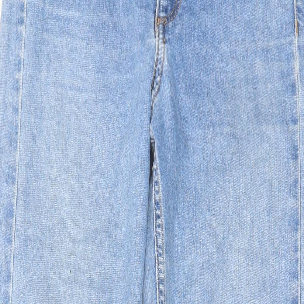 H&M Womens Blue Cotton Skinny Jeans Size 25 in L28 in Regular Zip