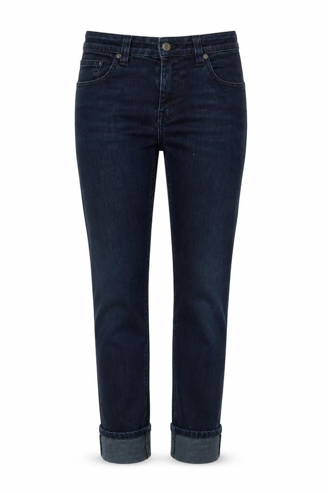 Disco Womens Blue Cotton Straight Jeans Size 8 L26 in Regular Zip