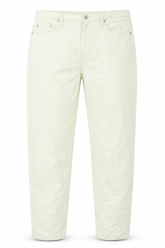 Liz Claiborne Womens Green Cotton Tapered Jeans Size 12 L28 in Regular Zip