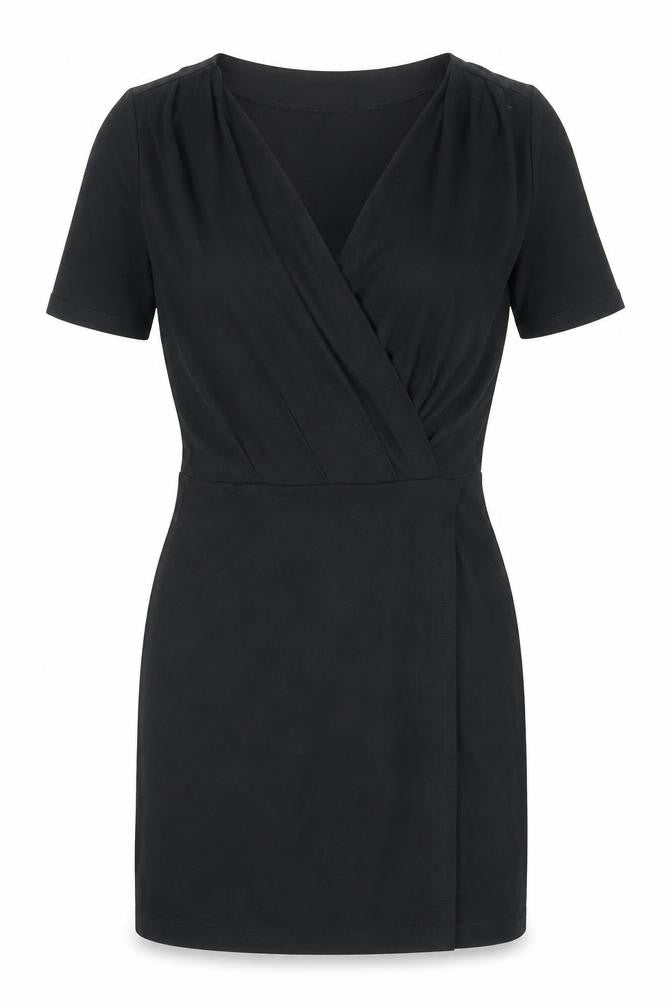 Gap Womens Black Viscose Shift Size XS V-Neck Pullover