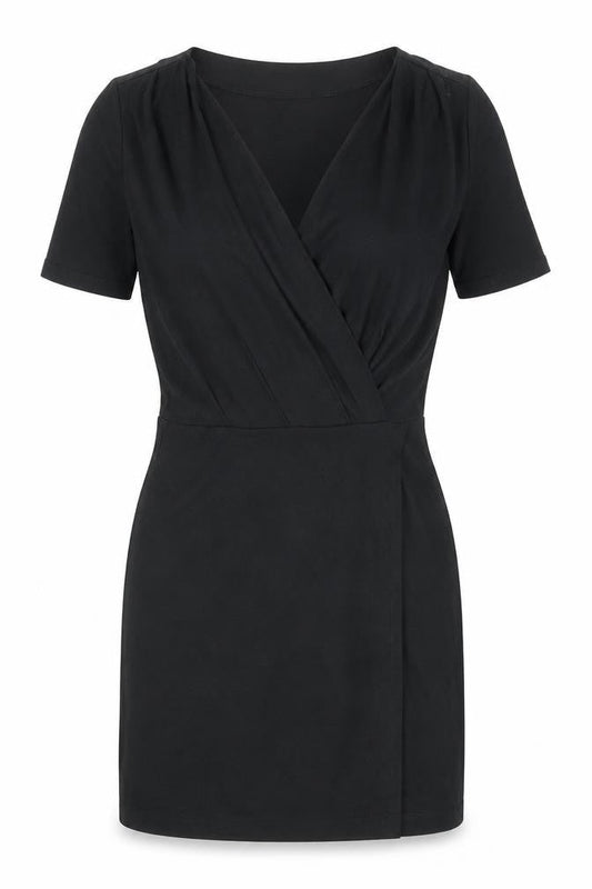 Gap Womens Black Viscose Shift Size XS V-Neck Pullover