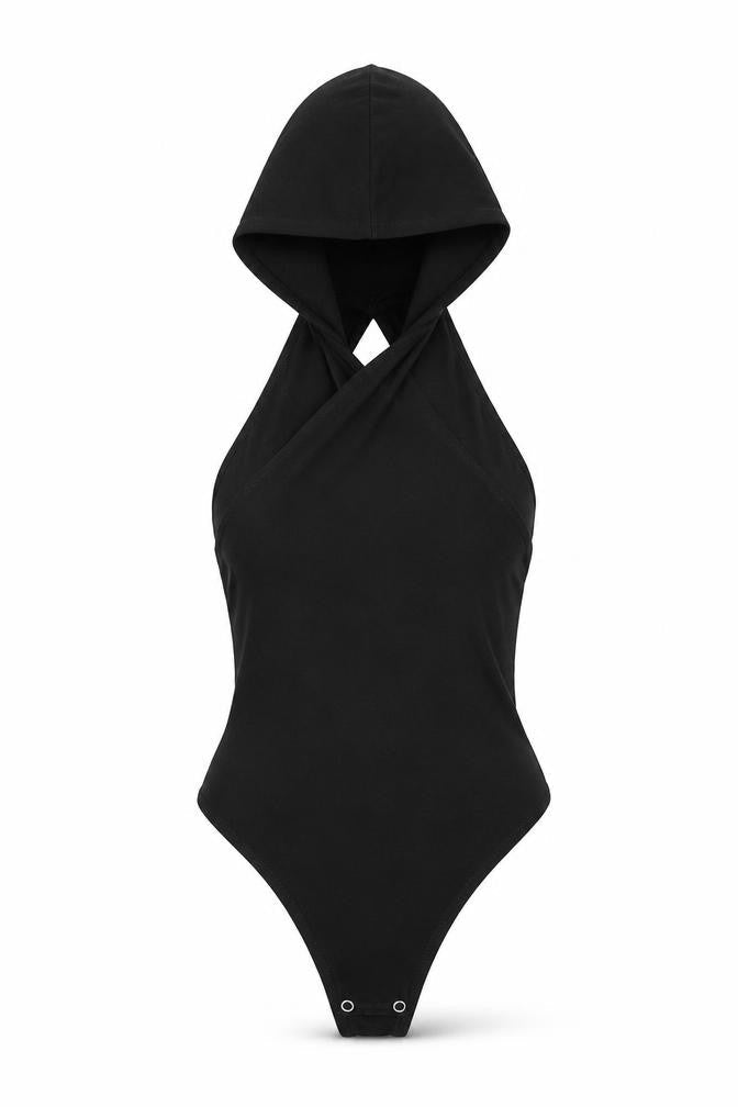 Zara Womens Black Viscose Bodysuit One-Piece Size XS Button