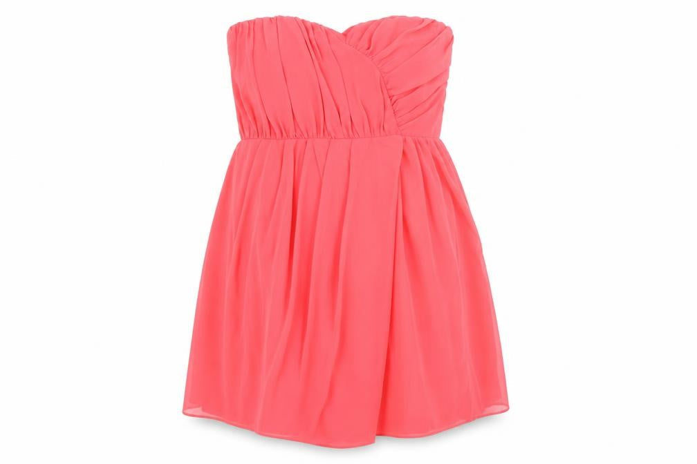 ASOS Womens Red Polyester Fit & Flare Size 12 Sweetheart Zip