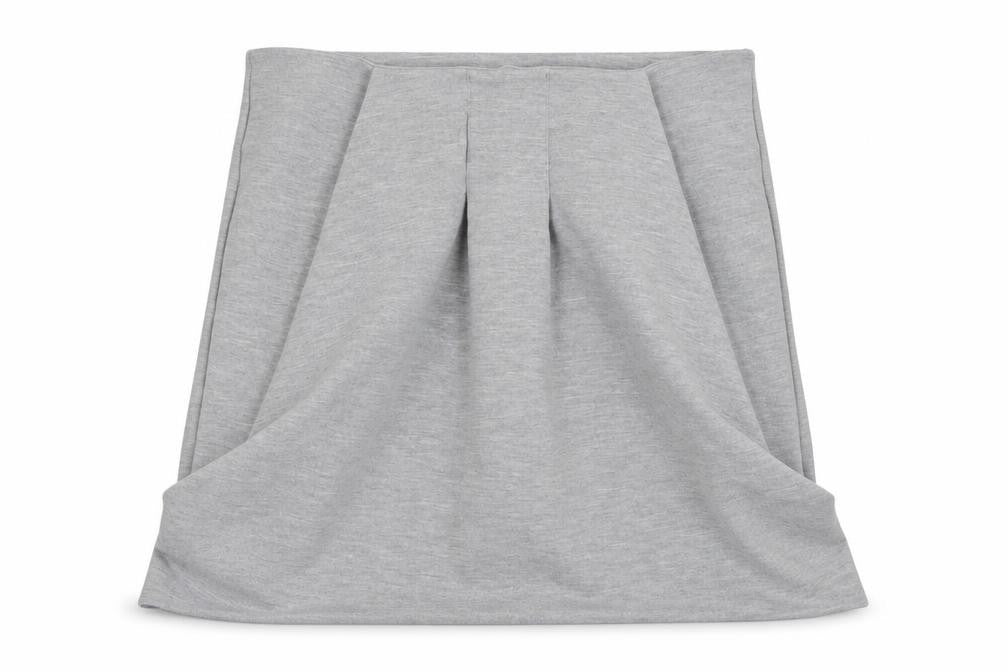 VILA Womens Grey Polyester A-Line Skirt Size S Zip