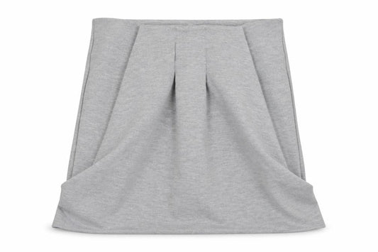 VILA Womens Grey Polyester A-Line Skirt Size S Zip