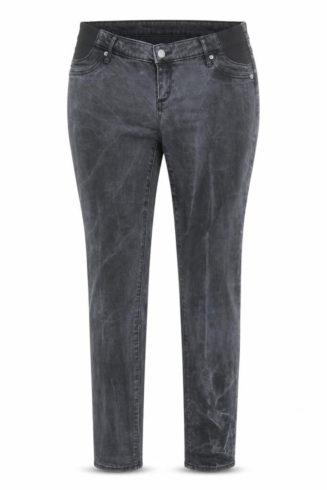Gap Womens Grey Polyester Skinny Jeans Size 32 in L30 in Regular Button - Tie Dye Effect
