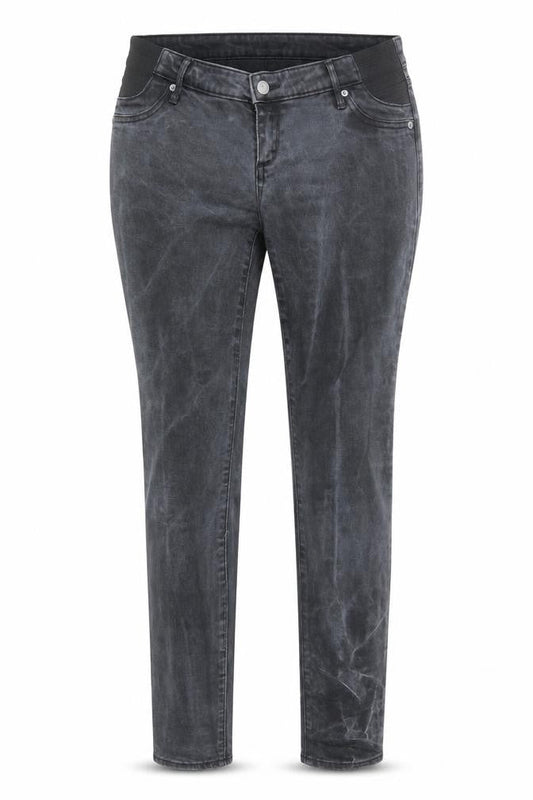 Gap Womens Grey Polyester Skinny Jeans Size 32 in L30 in Regular Button - Tie Dye Effect