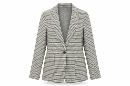 H&M Womens Multicoloured Geometric Jacket Blazer Size 10 Button