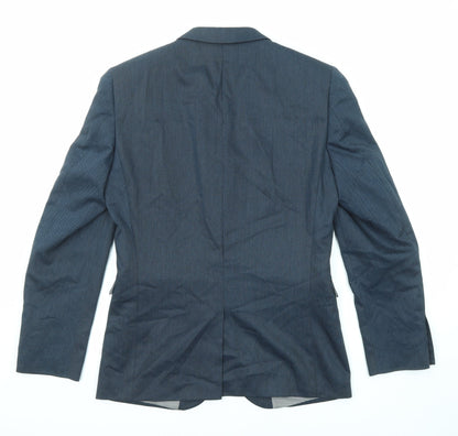Next Mens Blue Polyester Jacket Suit Jacket Size 38 Regular