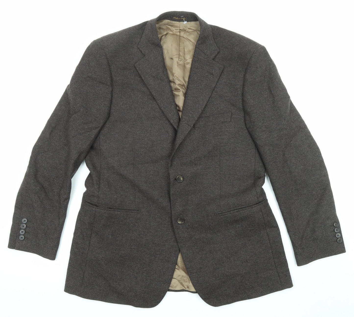 Marks and Spencer Mens Brown Wool Jacket Suit Jacket Size 40 Regular