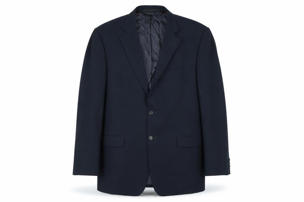 Marks & Spencer Mens Blue Wool Jacket Suit Jacket Size 42 Regular