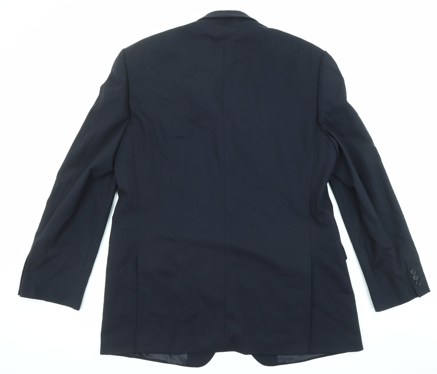 Marks and Spencer Mens Blue Wool Jacket Suit Jacket Size 42 Regular