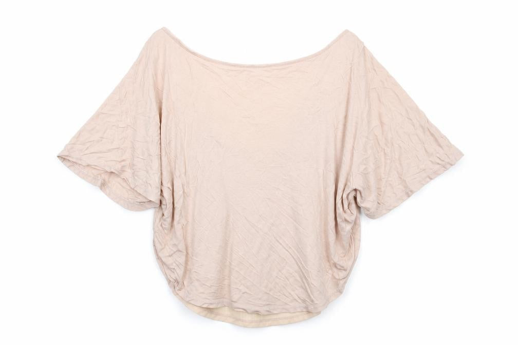 Zara Womens Pink Polyester Basic Blouse Size M Boat Neck