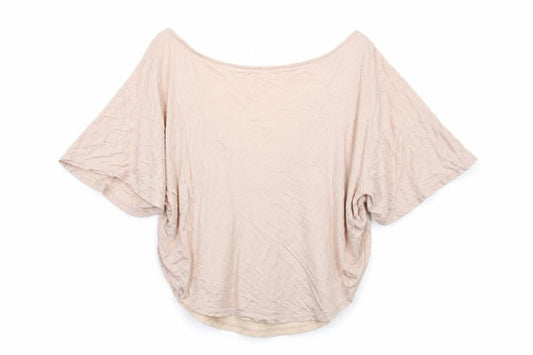 Zara Womens Pink Polyester Basic Blouse Size M Boat Neck