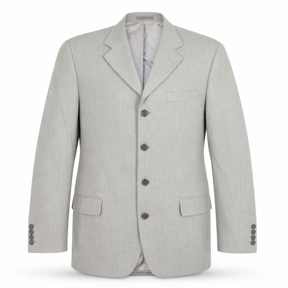 Gibson Mens Beige Polyester Jacket Suit Jacket Size 40 Regular