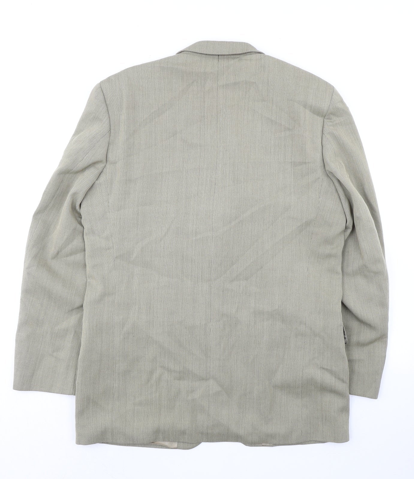 Gibson Mens Beige Polyester Jacket Suit Jacket Size 40 Regular
