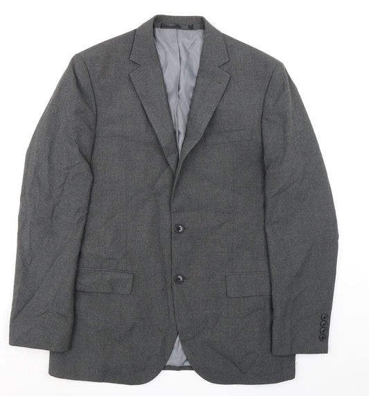 Marks and Spencer Mens Grey Polyester Jacket Suit Jacket Size 40 Regular