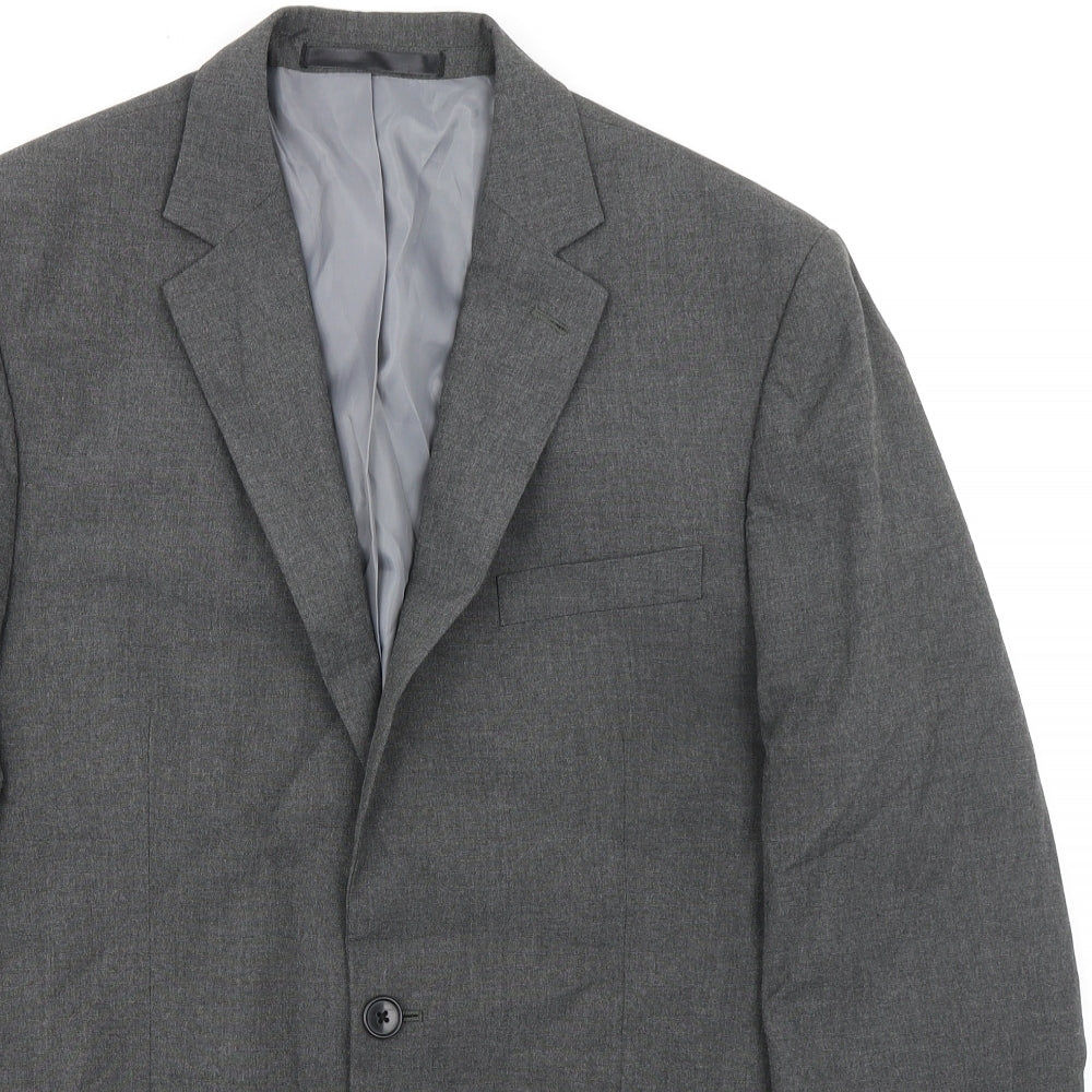 Marks and Spencer Mens Grey Polyester Jacket Suit Jacket Size 40 Regular