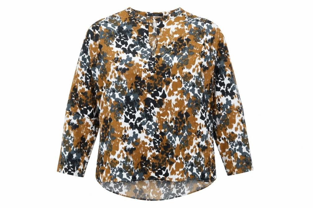 Autograph Womens Multicoloured Geometric Polyester Basic Blouse Size 16 Round Neck